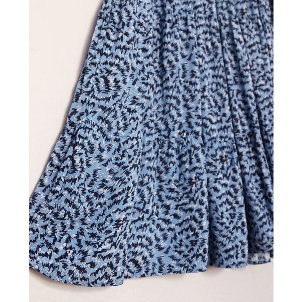Zara Blue Angel Long Sleeve Prairie Tiered Midi Maxi Dress S Blogger's Favorite - Picture 9 of 15